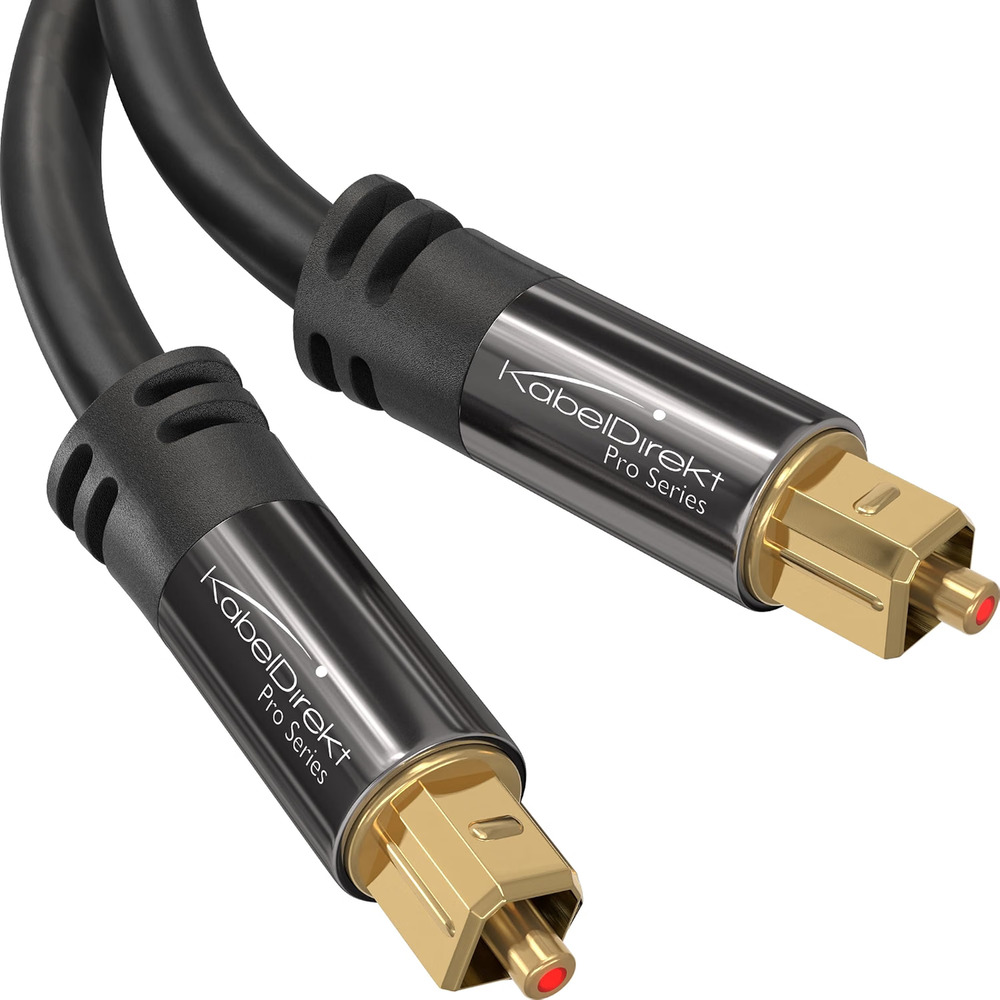 Kabeldirekt Toslink Cable Fiber 10ft Optic Pro Series Cable NWT Digital Audio